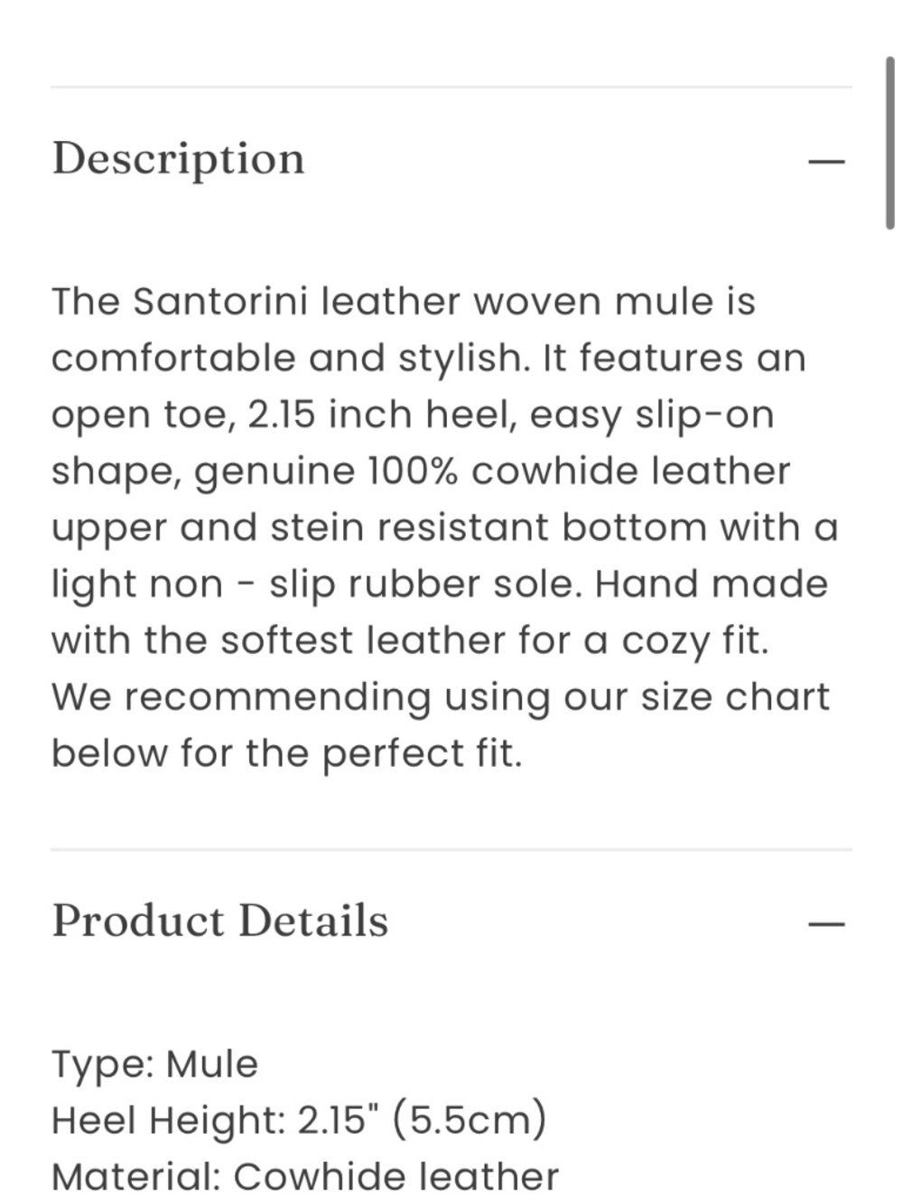 New with tags Liberte Leather Santorini leather woven mules size 5 - Picture 7 of 8